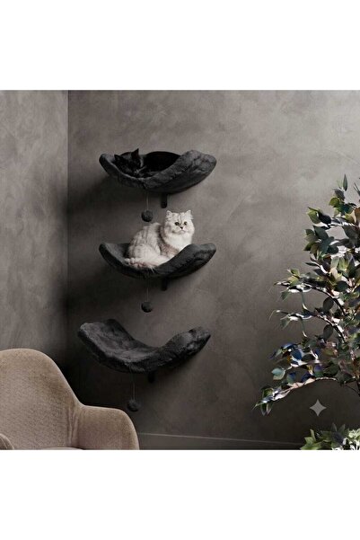 S1 Kedi Yatağı Oyun Alanı Kedi Oyun Evi Silinebilir Kumaş Soft Kedi Dostu(1 ADET)