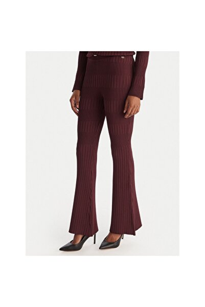 Guess Pantaloni de damă din material textil 5YGB295881Z Bordeaux