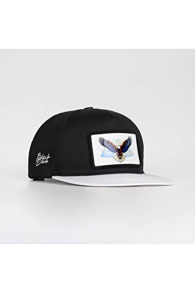 BlackBörk White-Black Hip Hop Hat with Eagle Logo