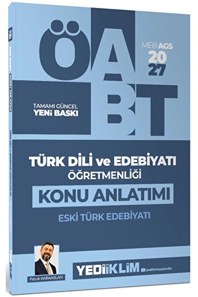 Yediiklim Yayınları Yediiklim 2027 MEB AGS ÖABT Türk Dili ve Edebiyatı Öğretm...