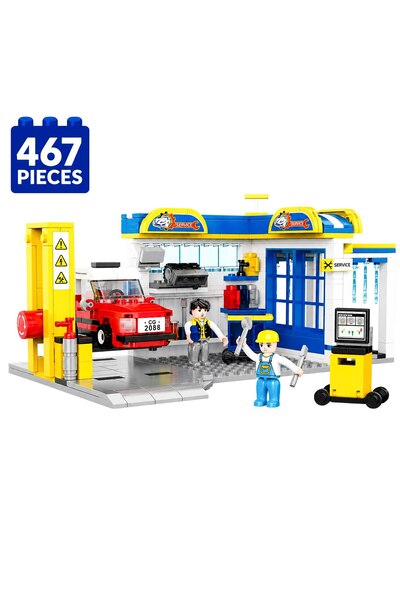 Minibric Set de Constructie cu Piese Tip Blocuri Construit 467 Piese Service ...
