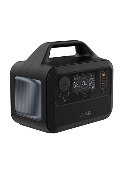 LEAD محطة طاقة محمولة صغيرة للاستخدام الخارجي بقدرة 300 واط باللون الأسود