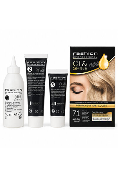 GLOBAL FASHION Professional FASHION Vopsea profesională de păr, nuanța 7.1 Blond