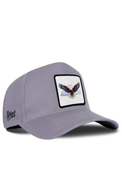 BlackBörk Eagle Logo Gray Baseball Premium Hat