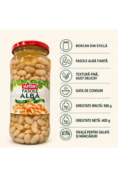 Yurttan Fasole Alba Fiarta, Set 4 X 580 g