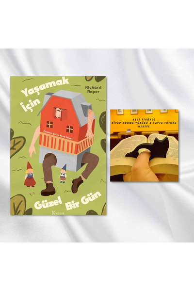 Koridor Yayıncılık YAŞAMAK İÇİN GÜZEL BİR GÜN / KEDİ FİGÜRLÜ KİTAP OKUMA YÜZÜ...