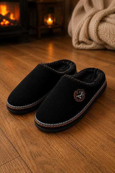 Slipcat Men's Indoor House Slippers, Plush Inside, Warm, Soft Sole, Comfortab...