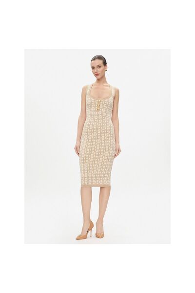 Elisabetta Franchi Rochie tricotată de damă AM55Z41E2 Bej