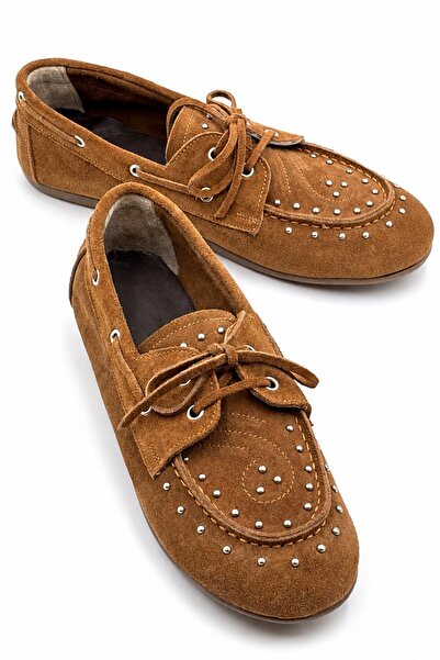 İX Dusty Loafer Women's Genuine Suede Non-Slip Thermal Sole Loafer Shoes