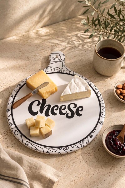 Rivaİstanbul Cheese Keraart Presentation Plate 26 cm