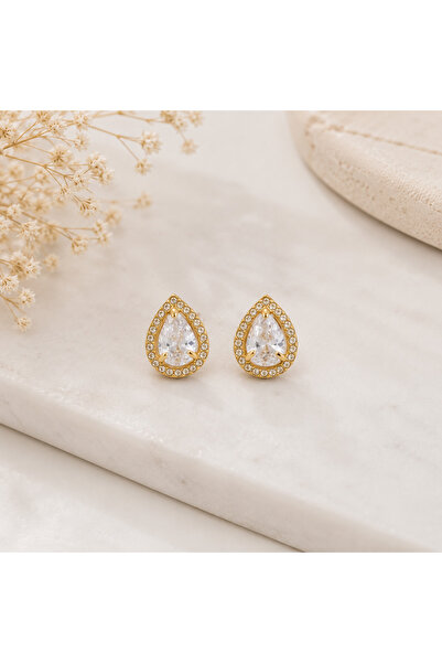 Archhazel Jewelery Drop Stone Steel Earrings for Women