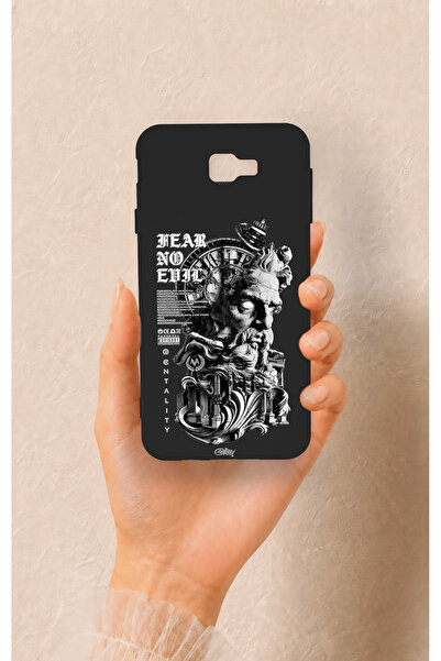Vip Case Samsung J7 Prime Uyumlu Fear No Evil Desenli Silikon Kılıf