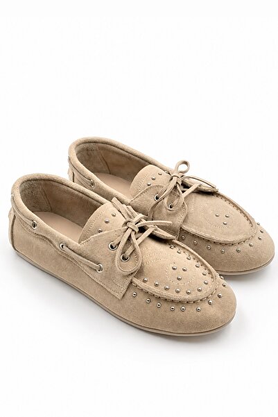 İX Dusty Loafer Women's Genuine Suede Non-Slip Thermal Sole Loafer Shoes