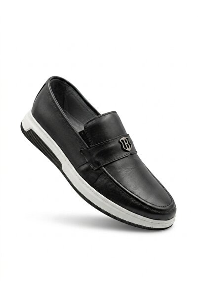 Elit Alvino 7141 Black Genuine Leather Lightweight Comfortable Casual Men's S...