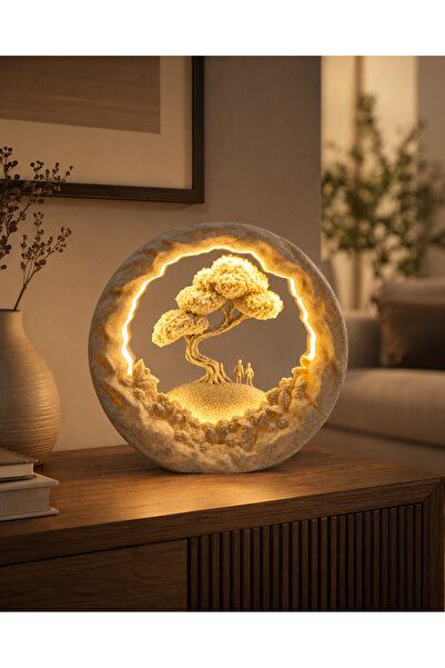 momento hediyelik Işıklı Yaşam Hikâyeleri 3D Dekoratif Masa Lambası