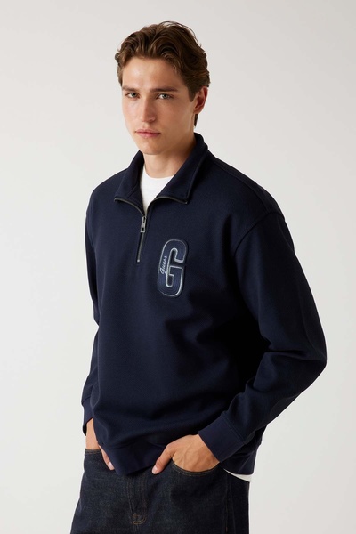 Guess Harris Men's Navy Blue Sweatshirt M5Bq18K0552-G7V2