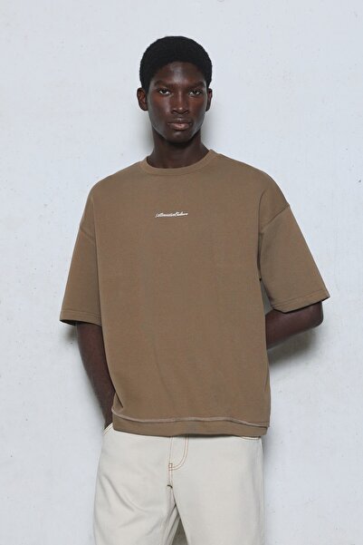 Pull & Bear Kısa kollu relaxed fit sweatshirt