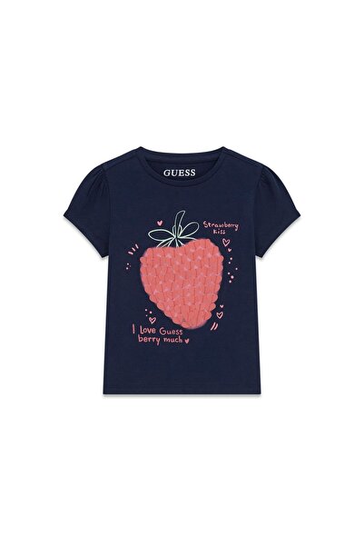 Guess Tricou de fată K6GI07K6YW4 Albastru închis