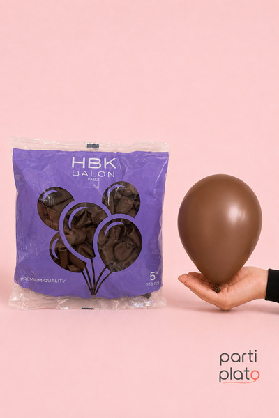 HBK Balon بالونات شوكولاتة باستيل من إتش بي كي، 5 بوصات، 100 قطعة، بالونات صغ...