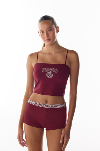 Penti Bordo Harvard Crop Atlet