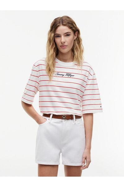 Tommy Hilfiger CLASSIC SCRIPT TRAPEZE TEE