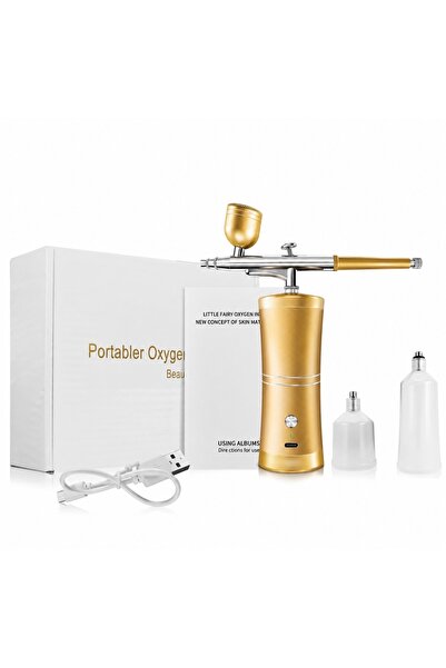 charmerprincesses Şarj edilebilir Airbrush Kompresör Seti Tırnak Sanatı Kozme...