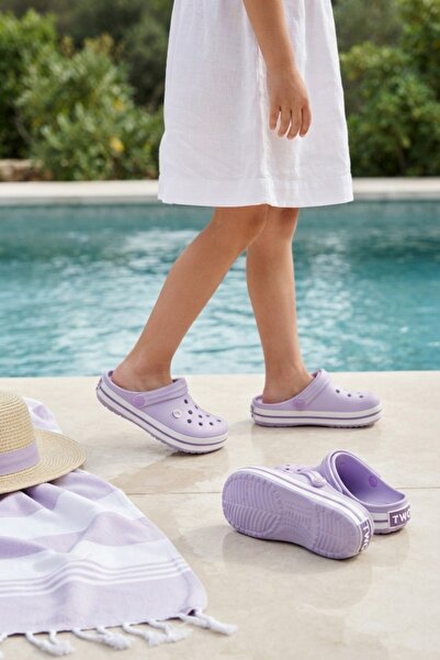 İncim Lila Mor Ortopedik Comfort Sahil Plaj Havuz Çocuk Terlik & Sandalet
