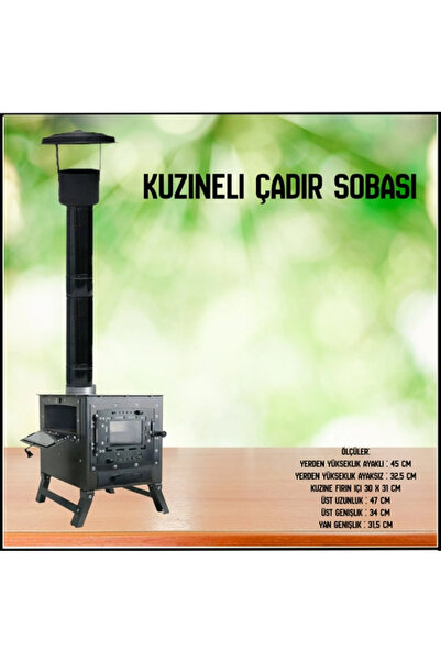 Uygunayakala Uyguna-Yakala Kuzineli Çadır Sobası-YKT.186