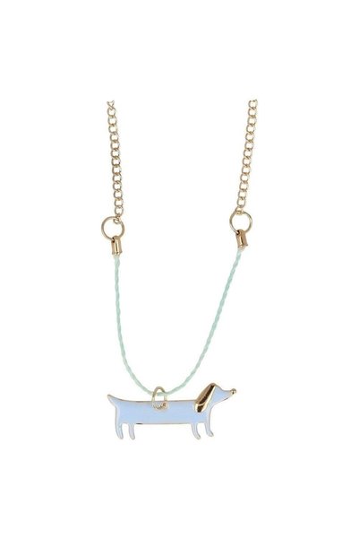 Meri Meri Enamel Sausage Dog Necklace - Sausage Dog Necklace