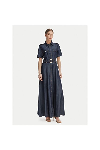 Guess Rochie cămașă de damă G6GK60D1056 Albastru închis