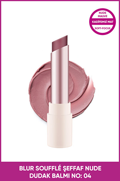 Essence BLUR Soufflé Şeffaf Nude Dudak Balmı No: 04 Nude Mauve