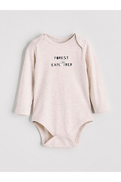 LC Waikiki Printed Baby Boy Snap-On Bodysuit