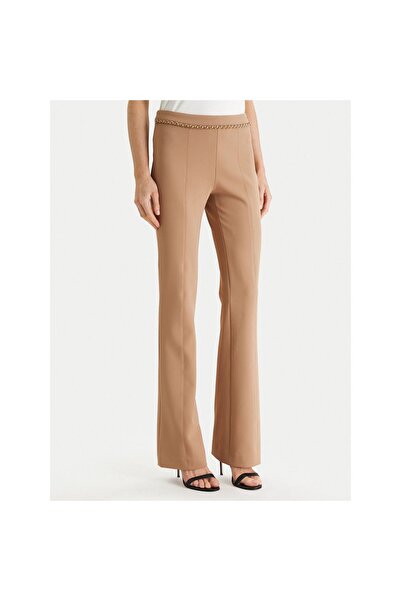 Guess Pantaloni de damă din material textil 6RGB129373Z Bej