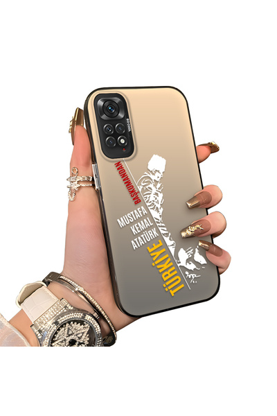 ucuc Xiaomi Redmi Note 11/Note 11S Compatible Hard Acrylic Back Silicone Edge...