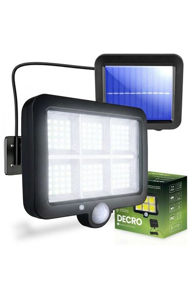 Lumiled Proiector solar LED Halogen pentru grădină 6500K IP65 cu senzor de mi...