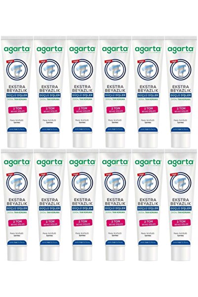 Agarta Natural Full Protection Toothpaste 75 ml Extra Whiteness Strong Teeth ...