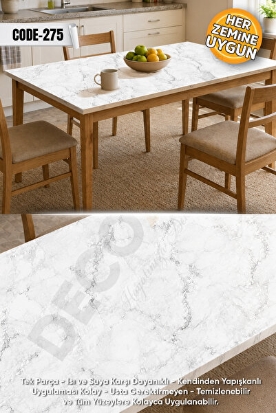 DECOMALL Code-275 Water Resistant Table Countertop Floor Marble Furniture Til...