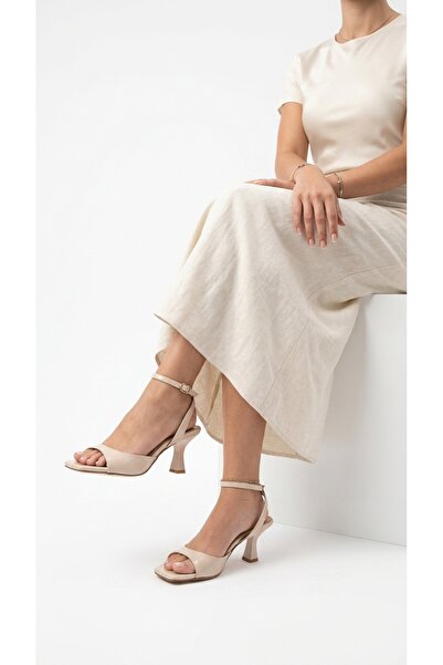 Eysha Women's Sandals Heeled Ankle Strap Thin Heel Open Toe Buckle Evening Dr...