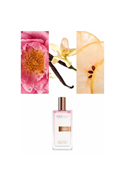 Yodeyma Lido Eau de Parfum pentru femei, cu trandafir bulgăresc, pară și vanilie, femininitate modernă, combină prospețimea florală cu accente dulci și senzuale, 50ml