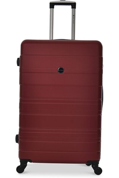 New Travel 3-Piece Wheeled Luggage Set, Hard Case ABS Material, 360-Degree Wheeled Travel Bag for Men and Women, Travel Bag for Travel, (Burgundy)
