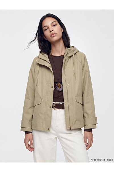 LC Waikiki Hooded Oversized Women's Raincoat