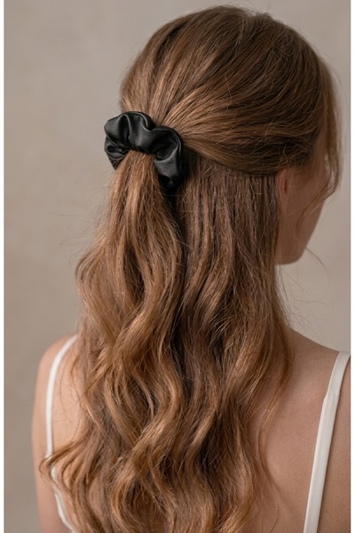 KL HOME Lüks Saten Saç Tokası – Saç Kırmayan İz Bırakmayan Large Scrunchie Topuz Tokası (1ADET)