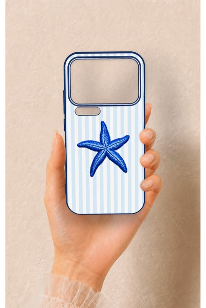 Vip Case Xiaomi Mi 17 Pro 5g Compatible Blue Starfish Patterned Silicone Case