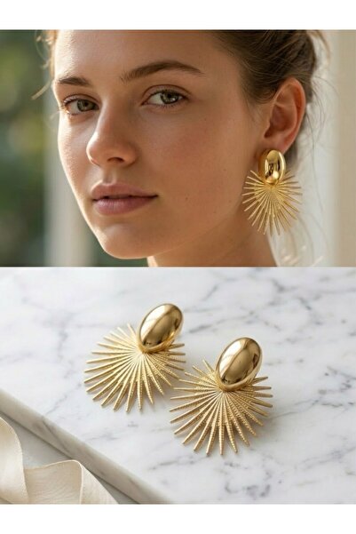 Retrobird Estelle Vintage Style Design Earrings for Women Gold Color