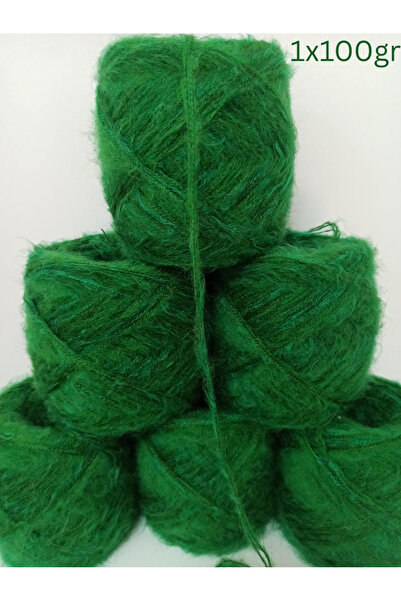 İPEK YÜN İPLİK DÜNYASI Fir de tricotat Angora (Nuanțe de verde) 100gr
