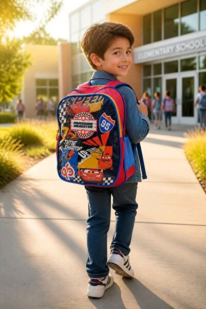 Monalisa Home Luxury School Bag with Car Figure