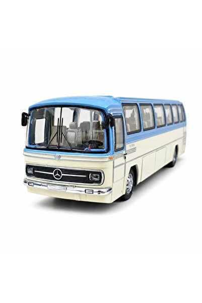 WELLY 1:43 Ölçek Mercedes Benz O302 Otobüs Krem Mavi