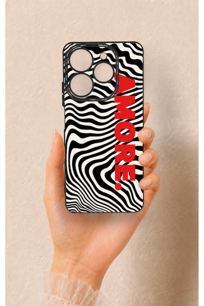Vip Case Tecno Spark 10 Pro Compatible Zebra Amore Patterned Silicone Case