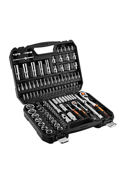 NEO SET CHEI DE BUCĂȚI 1/4'' 1/2'' 110 PIESE - T N10-066