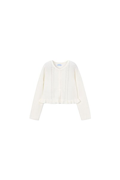 MAYORAL Cardigan tricotat cu dantelă pentru fete 3383